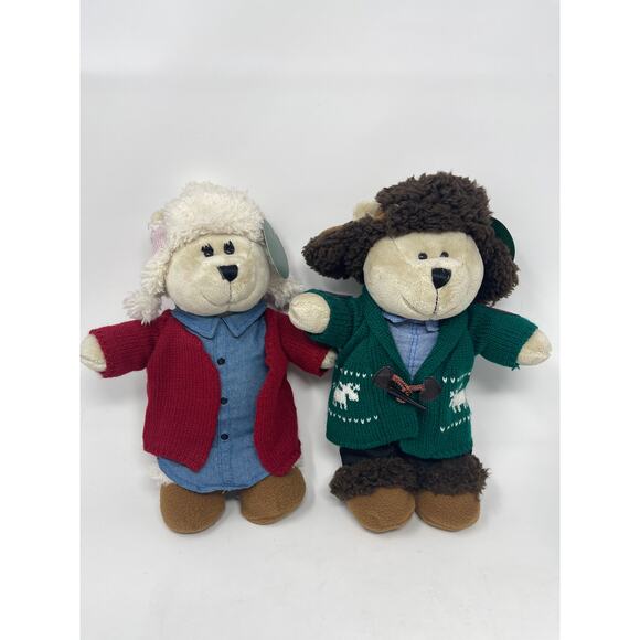 Lot of 2 Starbucks LE Limited Edition 2016 Teddy Bears Complete with Outfits 9" - Picture 2 of 10